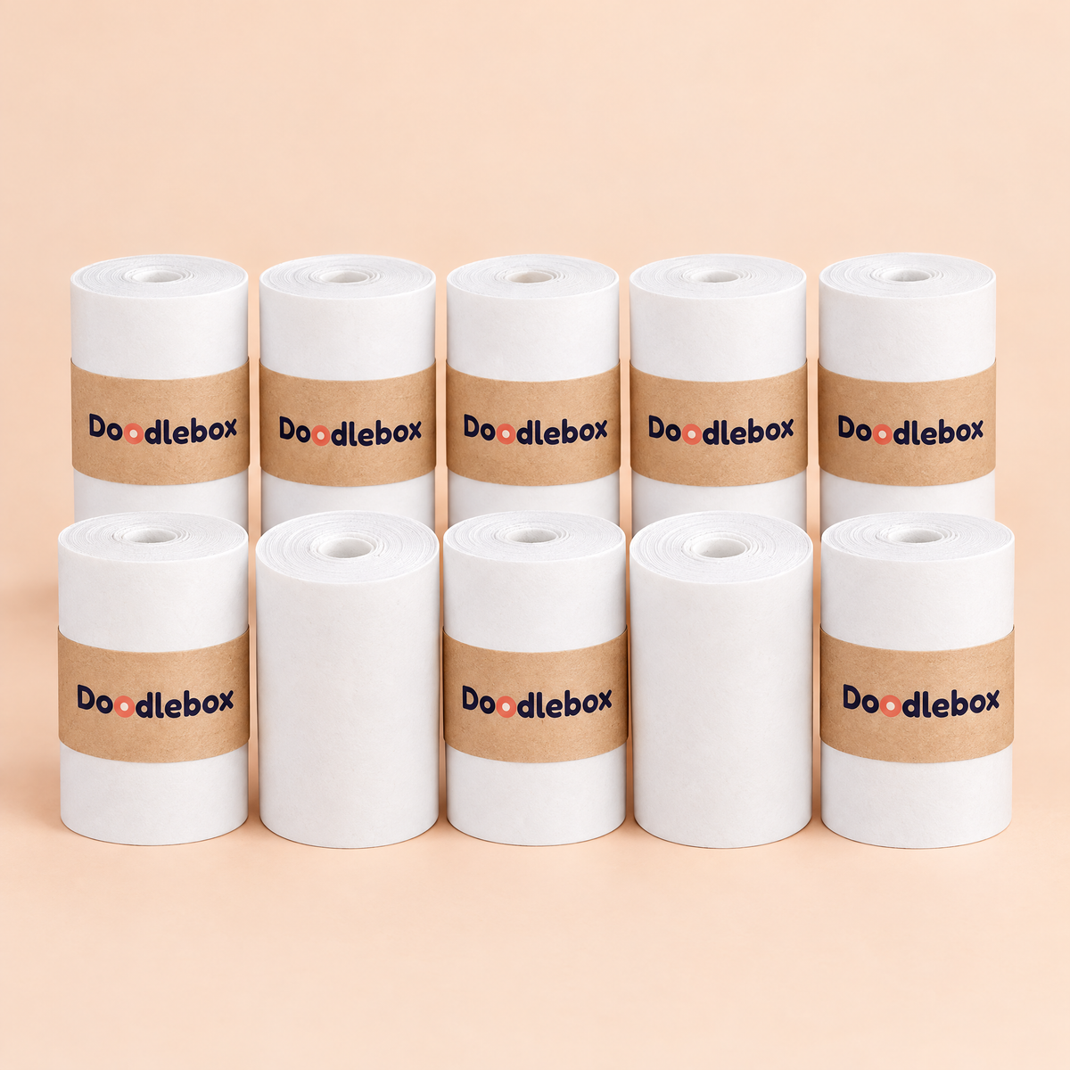 Doodlebox refill sticker paper - value pack of 10 rolls