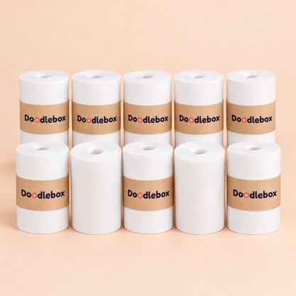 Doodlebox refill sticker paper - value pack of 10 rolls